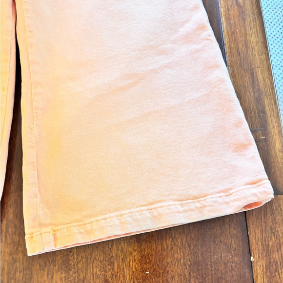 Pilcro Anthropologie woman’s light orange wide leg jeans - Picture 5 of 13